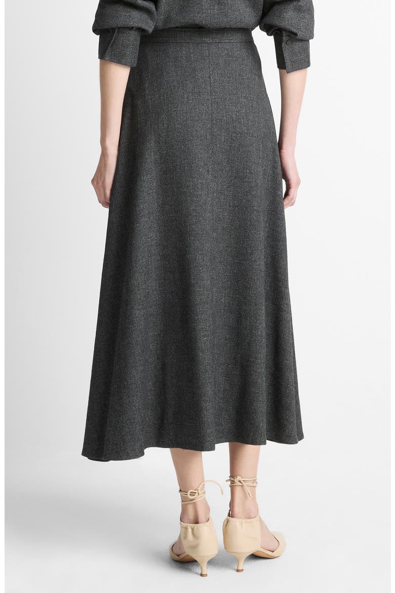 Jaspe Midi A-Line Skirt, Alternate, color, MEDIUM HEATHER GREY