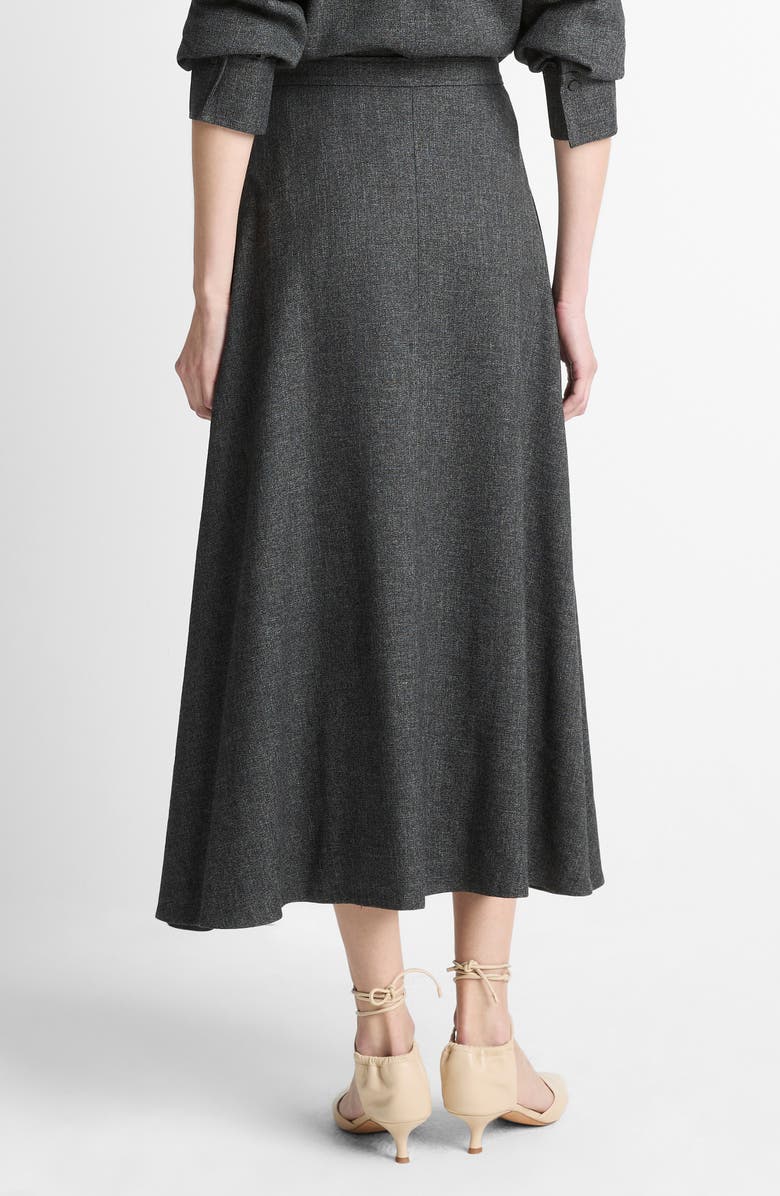 Vince Jaspe Midi A-Line Skirt, Alternate, color, Medium Heather Grey
