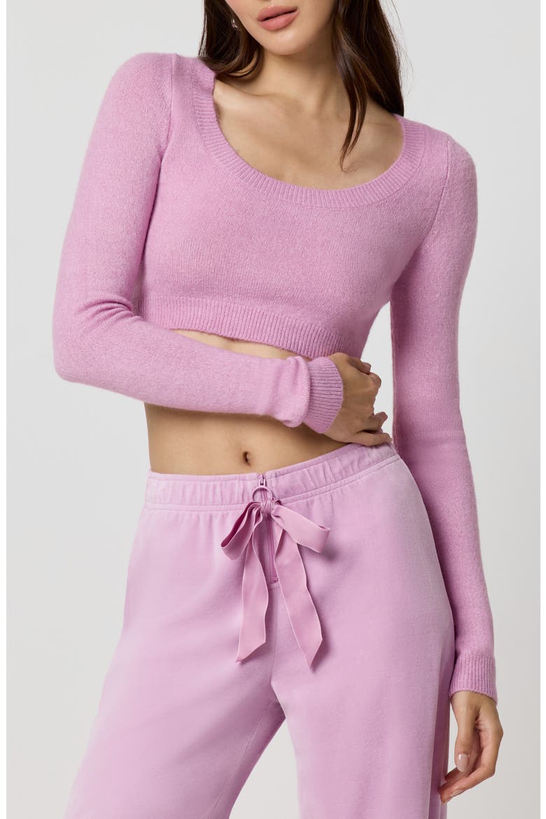 Tie Back Bow Pullover, Main, color, MAUVE MIST