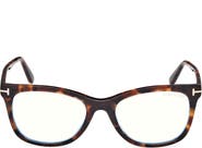 TOM FORD 52mm Square Blue Light Blocking Glasses