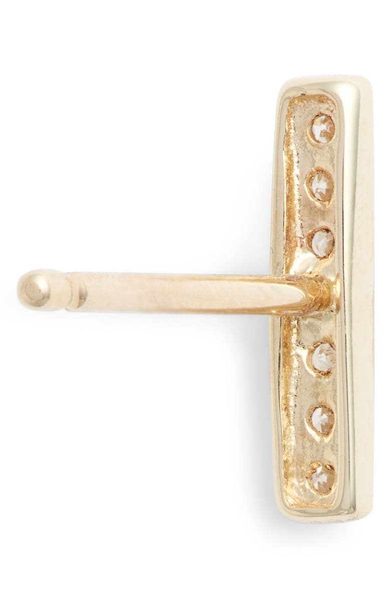Dana Rebecca Designs Sylvie Rose Diamond Bar Stud Earrings, Alternate, color, Yellow Gold