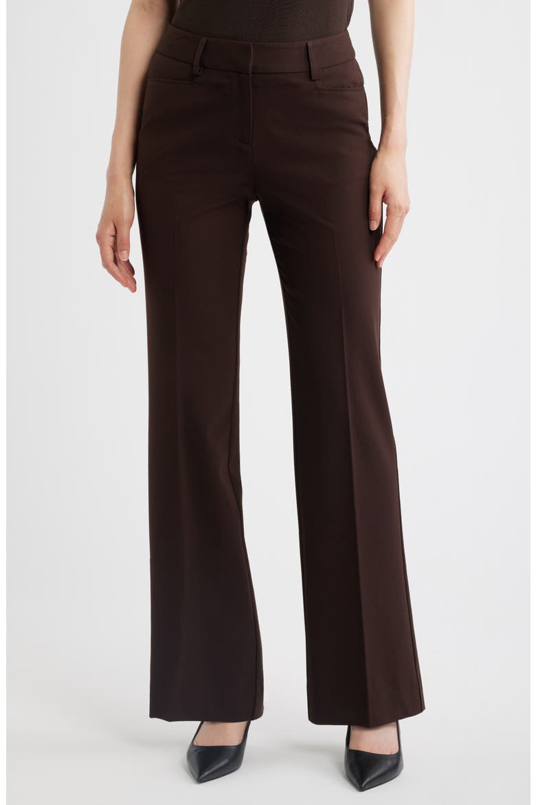 Bird Eye Straight Leg Pants, Main, color, ESPRESSO