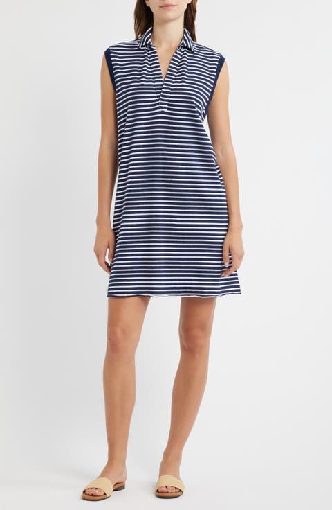 Lily Stripe Cotton Knit Minidress