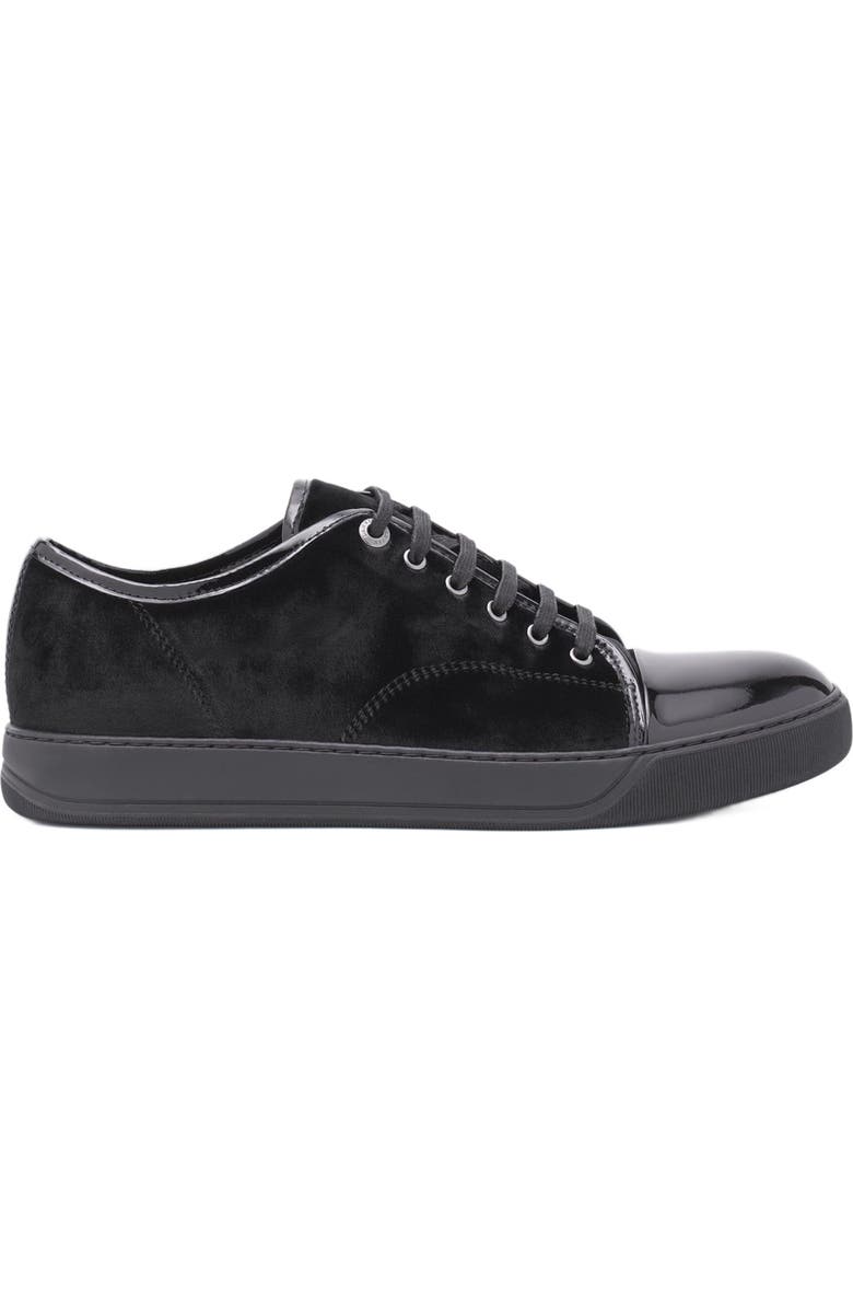 Lanvin DBB1 SNEAKERS IN VELVET AND PATENT LEATHER, Main, color,