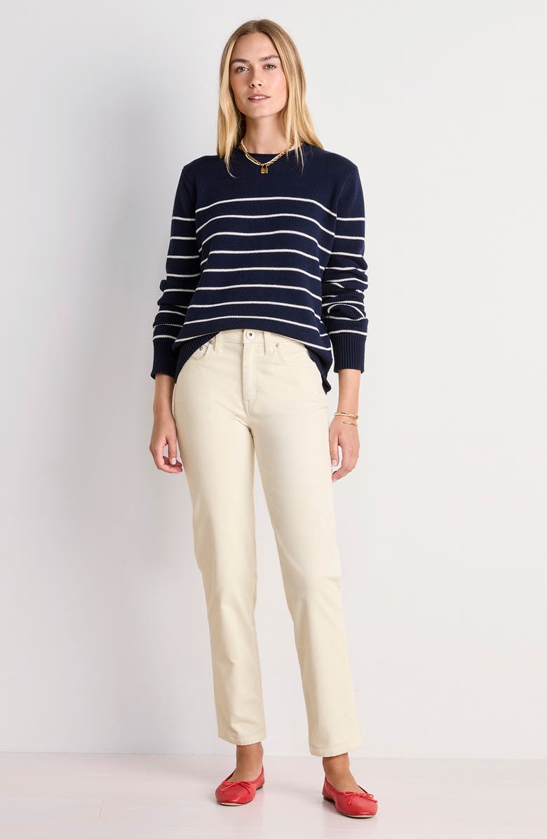 vineyard vines Corduroy Ankle Straight Leg Pants, Alternate, color, Marshmallow