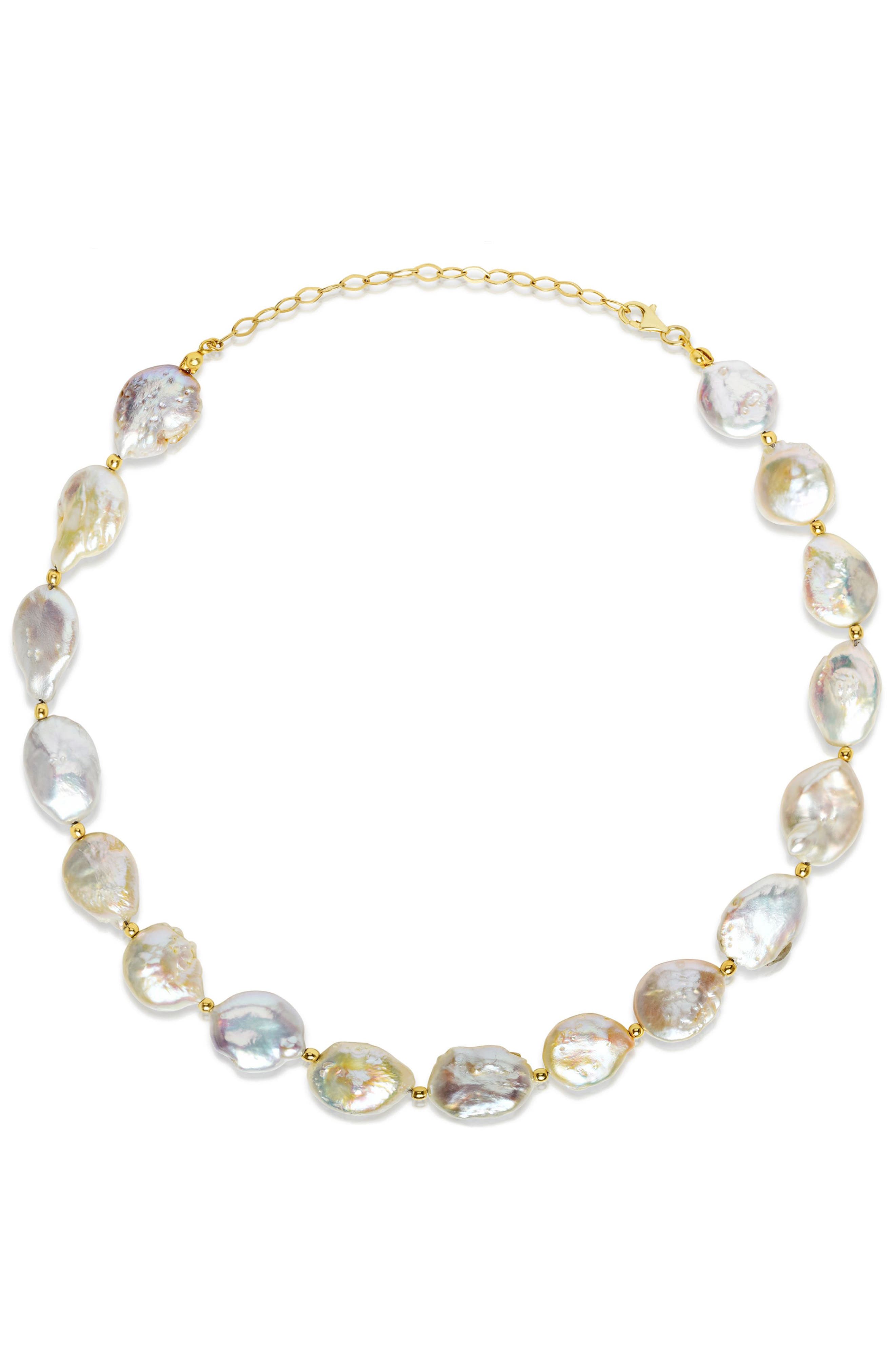 SPHERA MILANO 14K Gold Plated Sterling Silver Cultured Pearl
