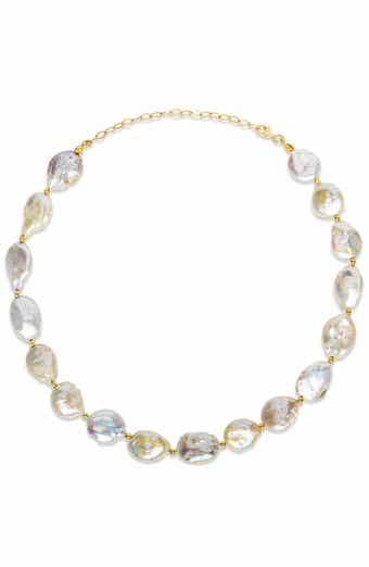 14K Gold Plated Sterling Silver Cultured Pearl