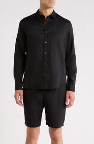 Vince Linen Button-Up Shirt