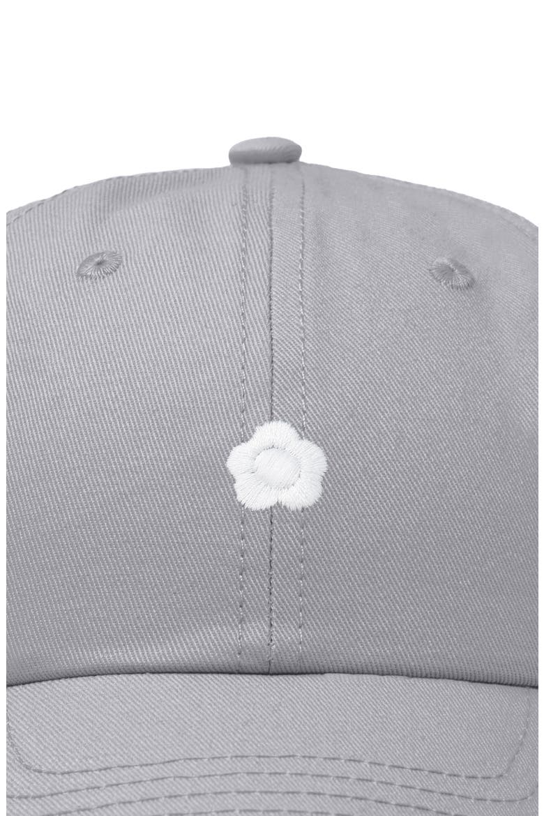 Lil Flower Dad Cap, Alternate, color, Gray