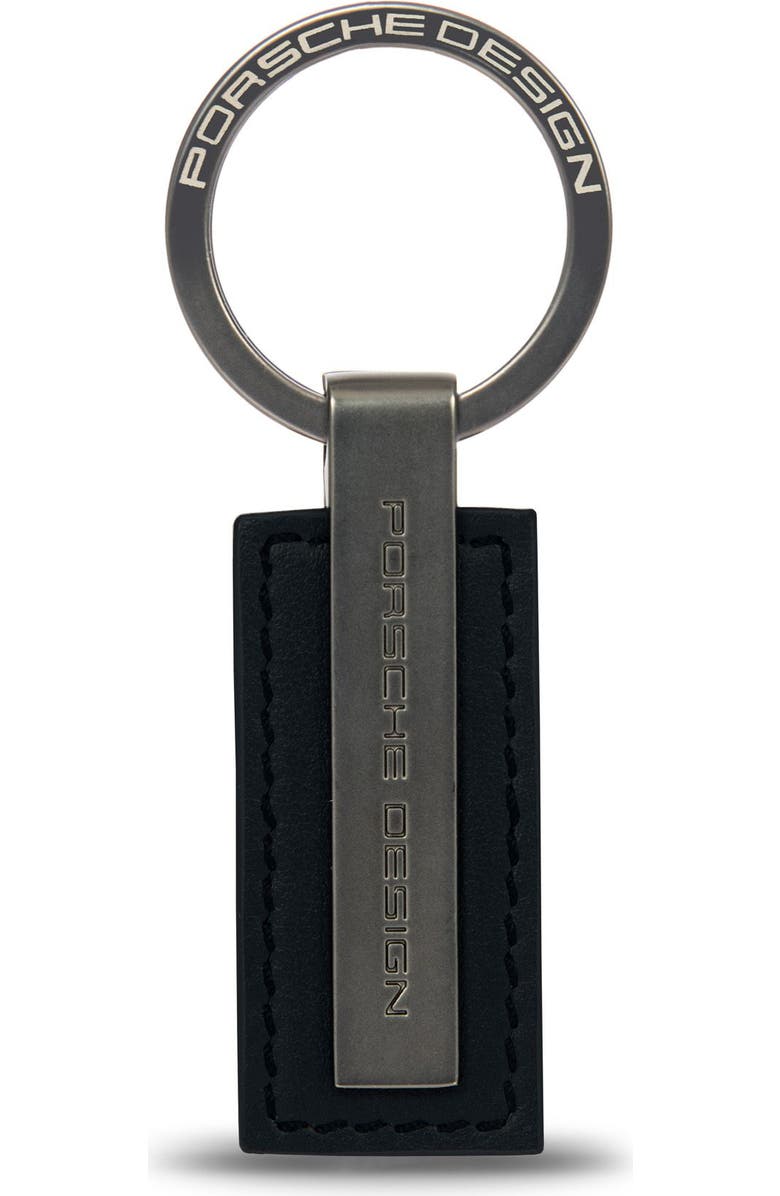 Porsche Design Key Ring Metal Bar, Main, color, Black