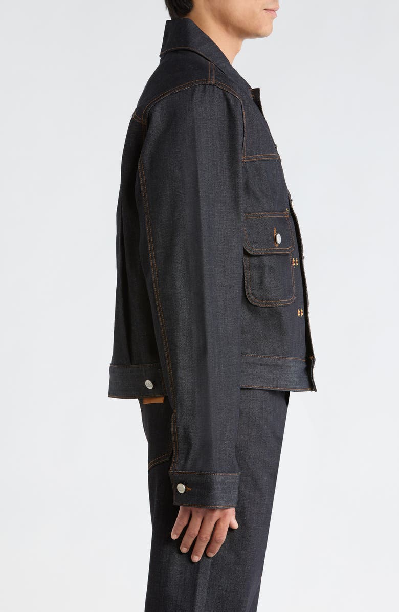 Nothing Grows Overnight Growth Denim Jacket, Alternate, color, Raw Denim