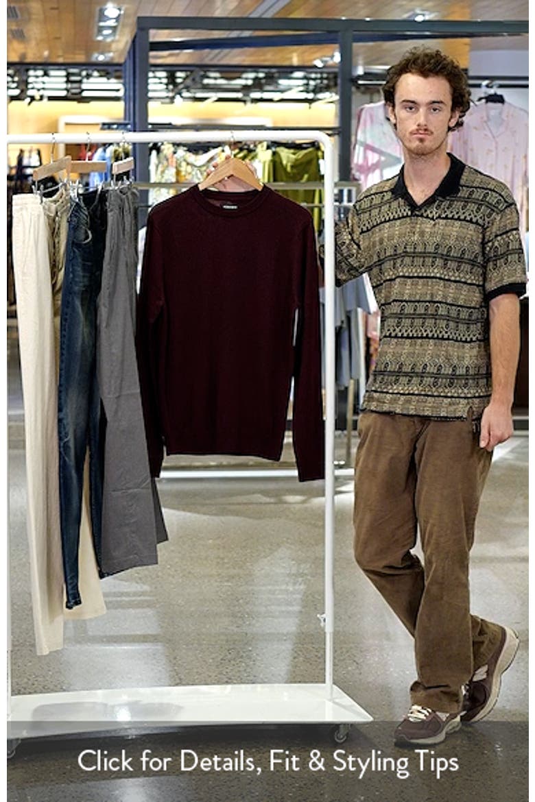 Washable Merino Crewneck Sweater video