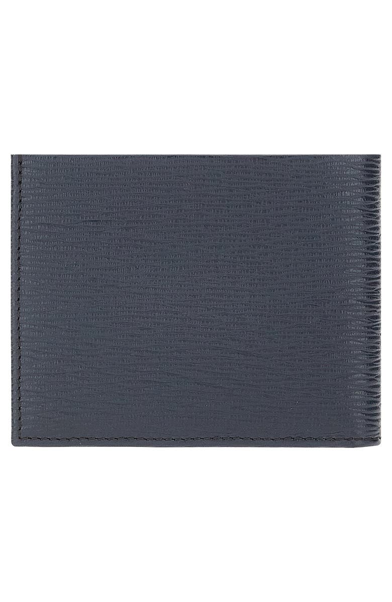 FERRAGAMO Revival Double Gancio Bicolor Wallet, Alternate, color, Deep Ocean Nero