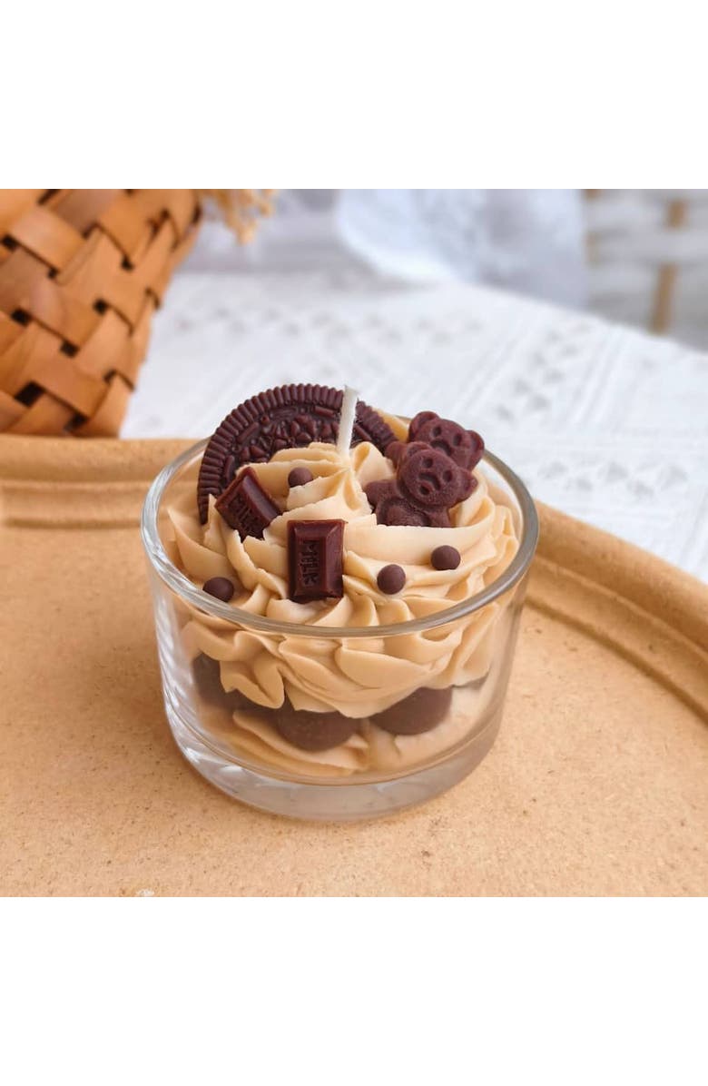 Jellycup Dessert Cup Soy Wax Candle Chocolate Cookie, Alternate, color, Chocolate Cookie