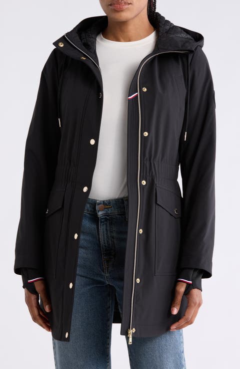 Water Repellent Hooded A-Line Jacket