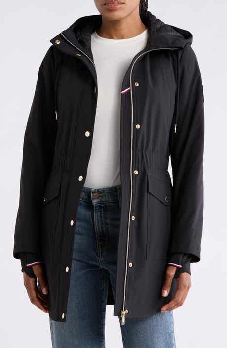 Water Repellent Hooded A-Line Jacket