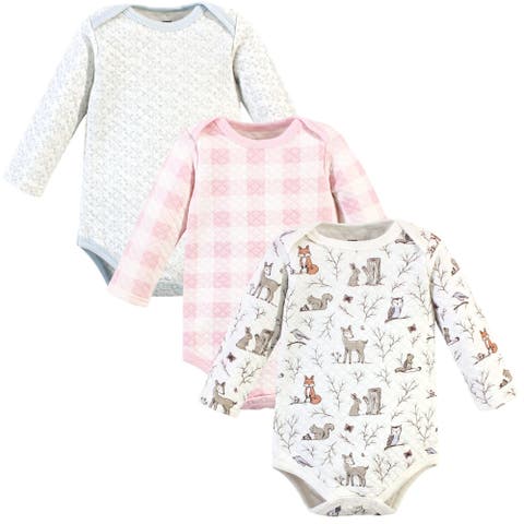 Quilted Long Sleeve Cotton Bodysuits (Baby)