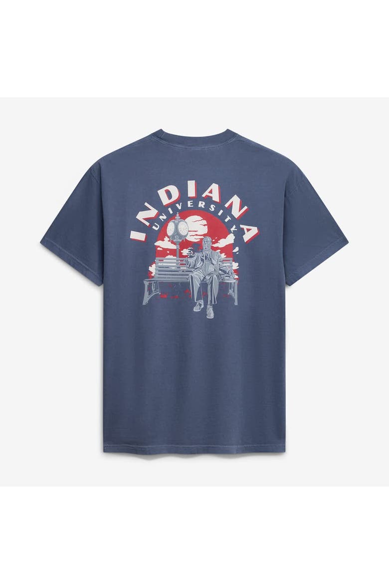 Men's  Navy Indiana Hoosiers Comfort Colors Team Statue T-Shirt, Alternate, color, Navy