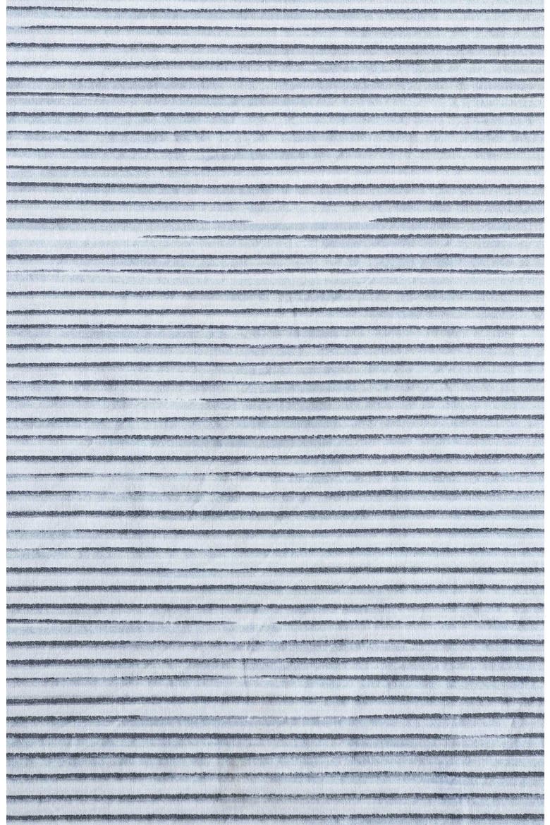 Wavy Stripe Washed Percale Comforter & Sham Set, Alternate, color, LIGHT BLUE