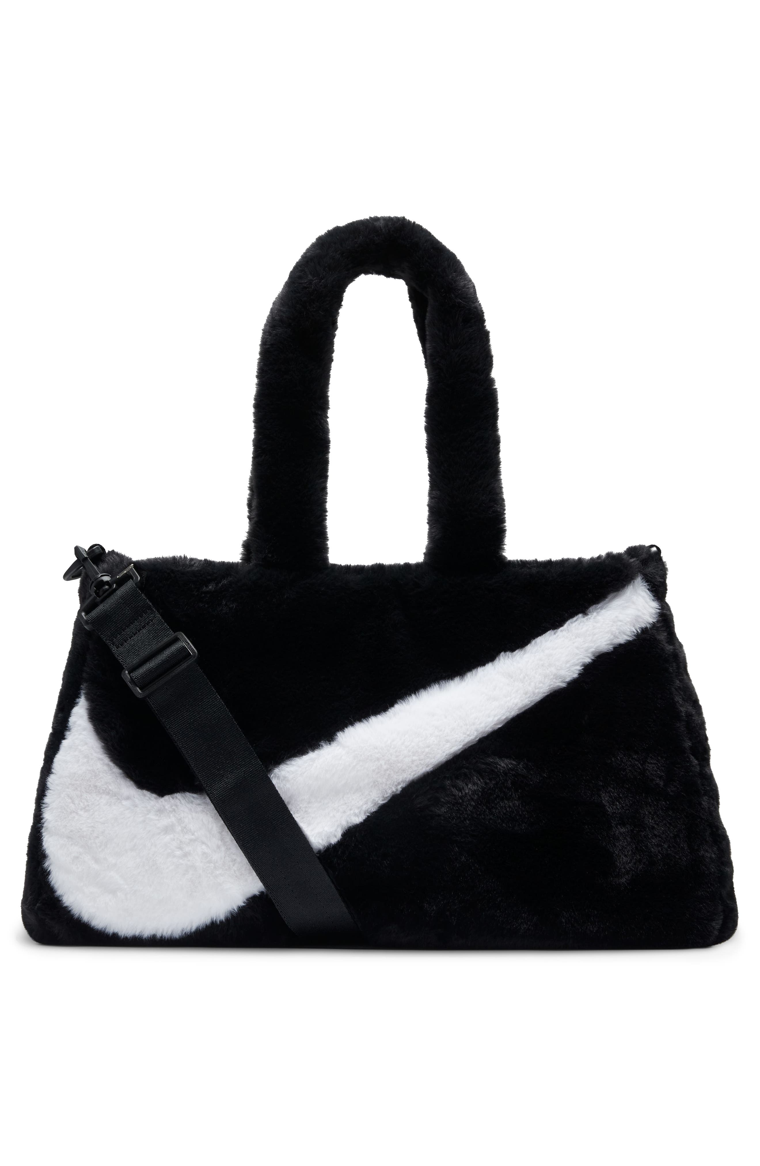 Nike Sportswear Faux Fur Tote Bag, Alternate, color, 