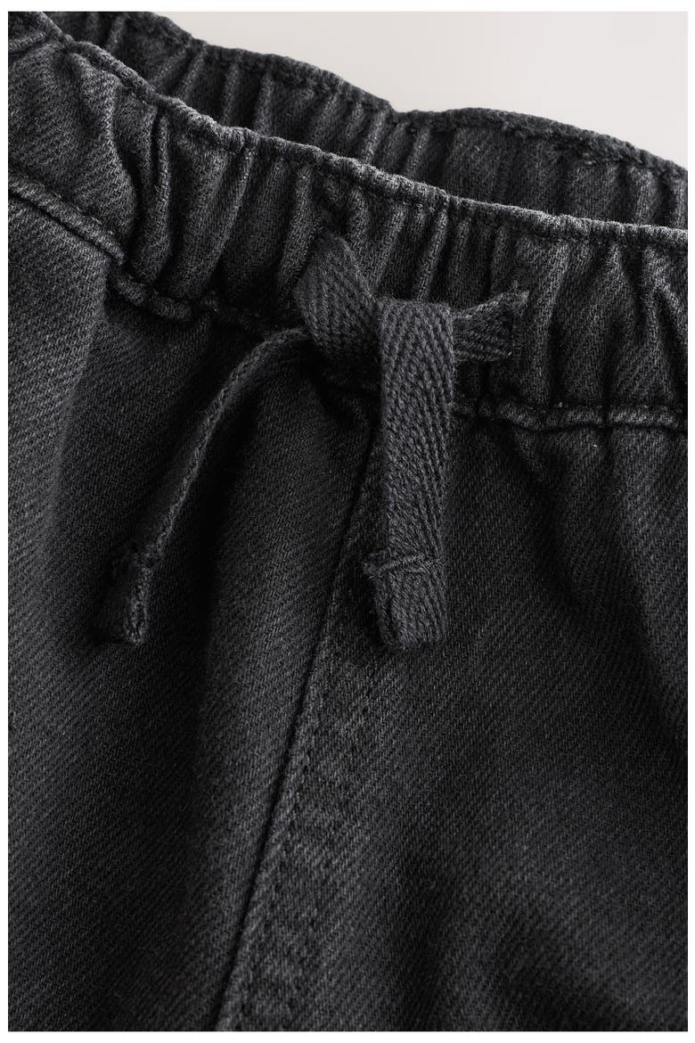 Kids' Wide Leg Cargo Jeans, Alternate, color, BLACK