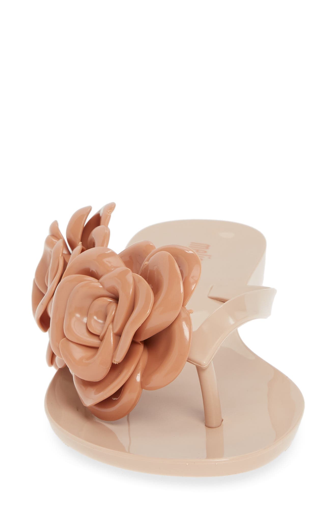 Harmonic Flower Flip Flop, Alternate, color, NUDE BROWN RUBBER