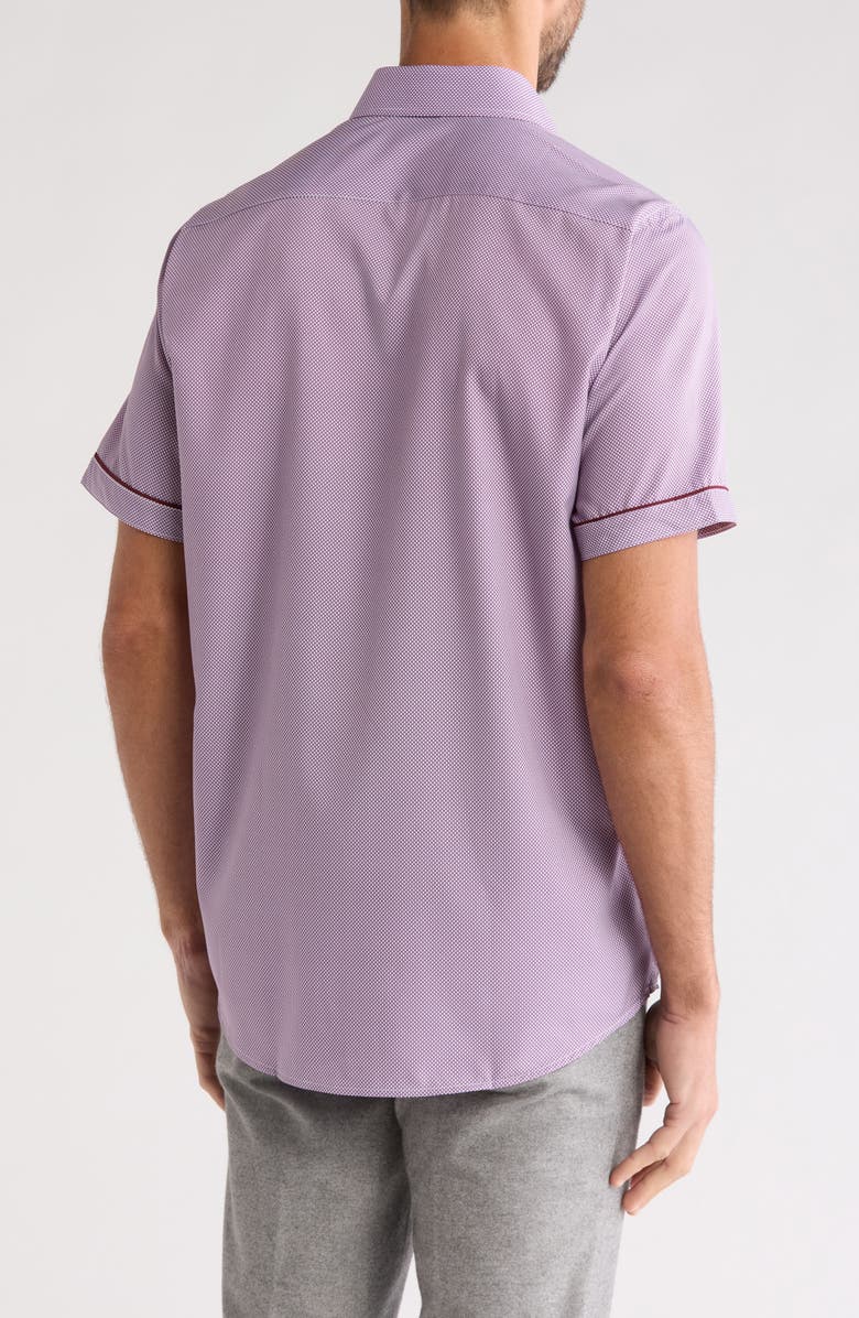 T.R. PREMIUM Tipped Short Sleeve Button-Up Shirt, Alternate, color,