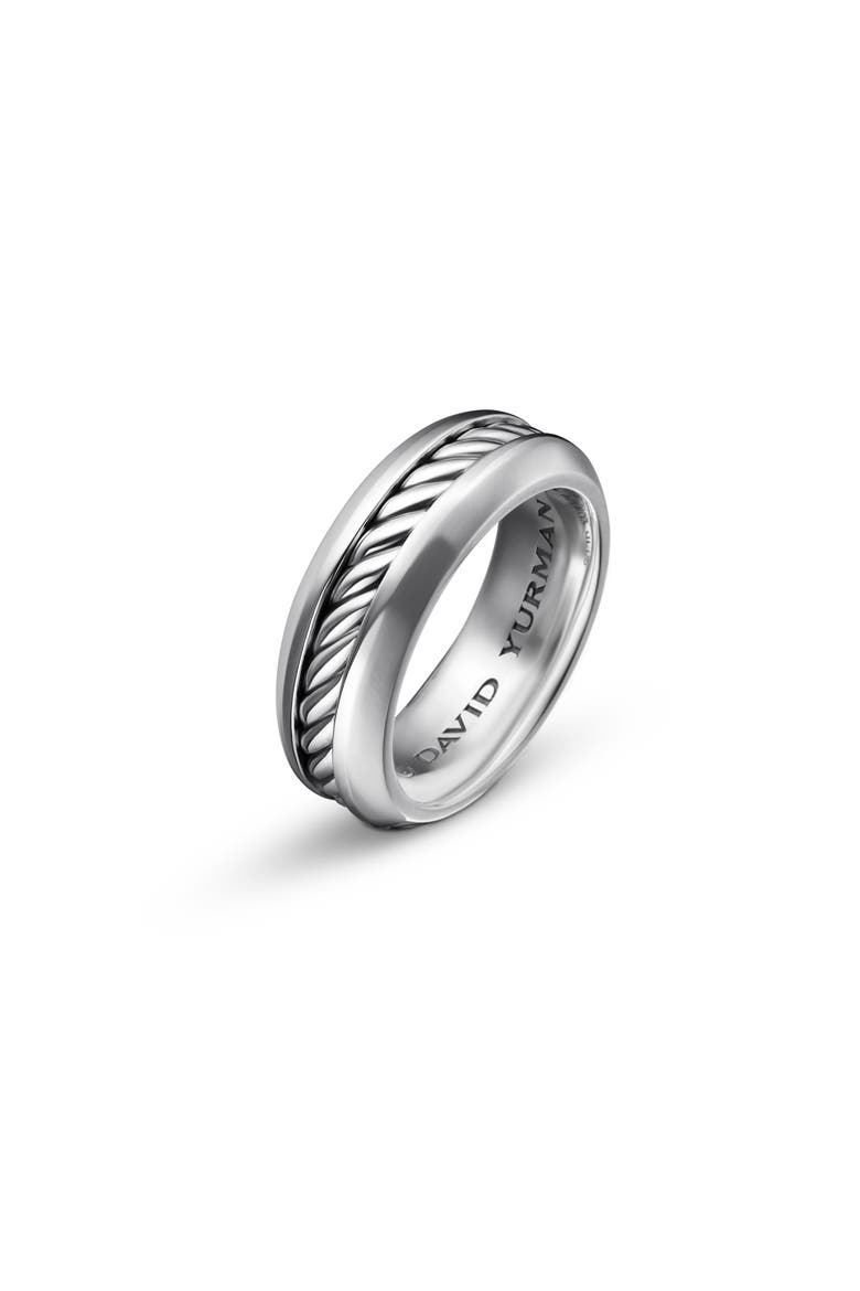 Classic Cable Band Ring, Alternate, color, SILVER