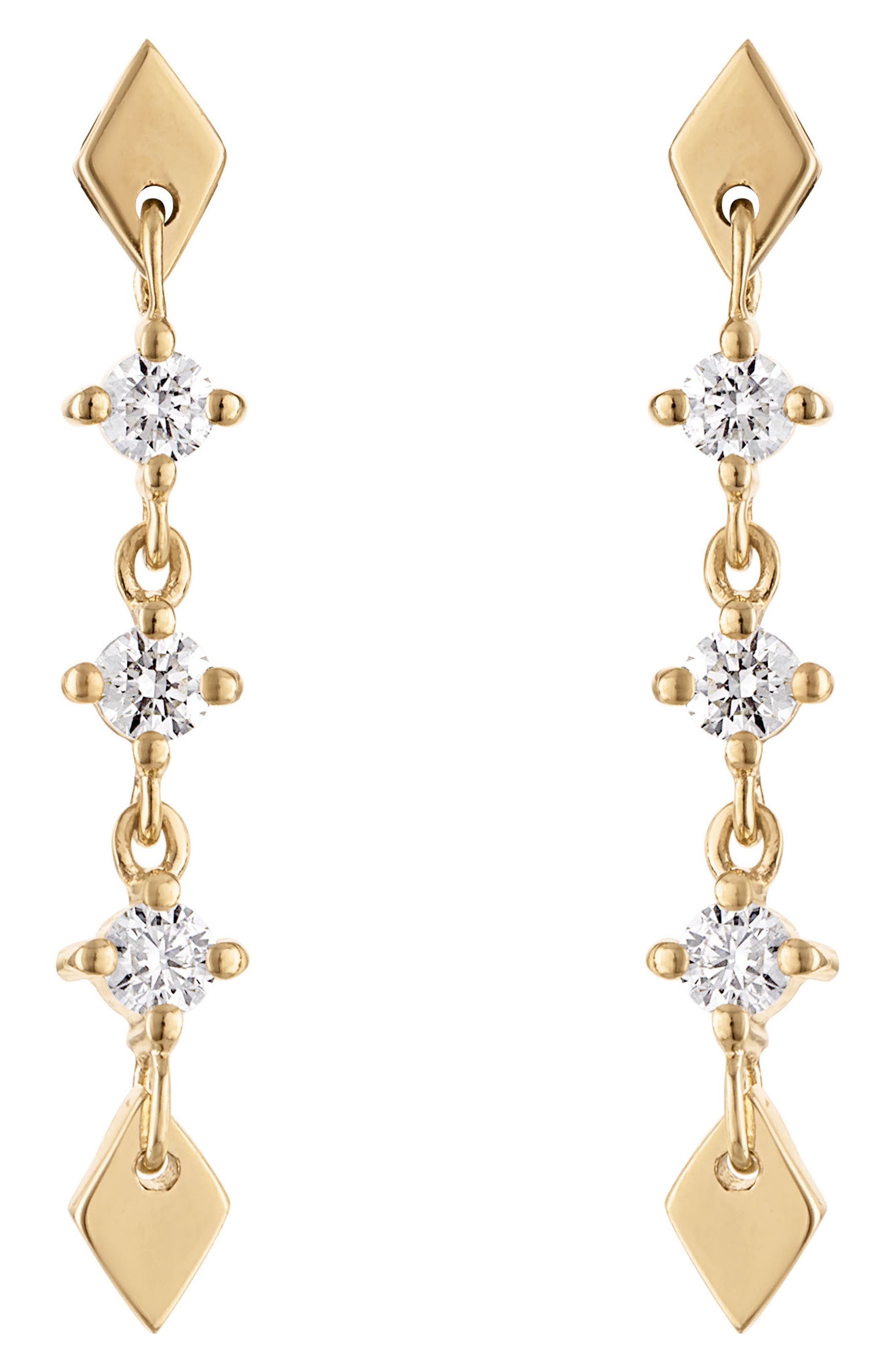 EDEN PRESLEY Long Shine Diamond Linear Drop Earrings (Women) | Nordstrom