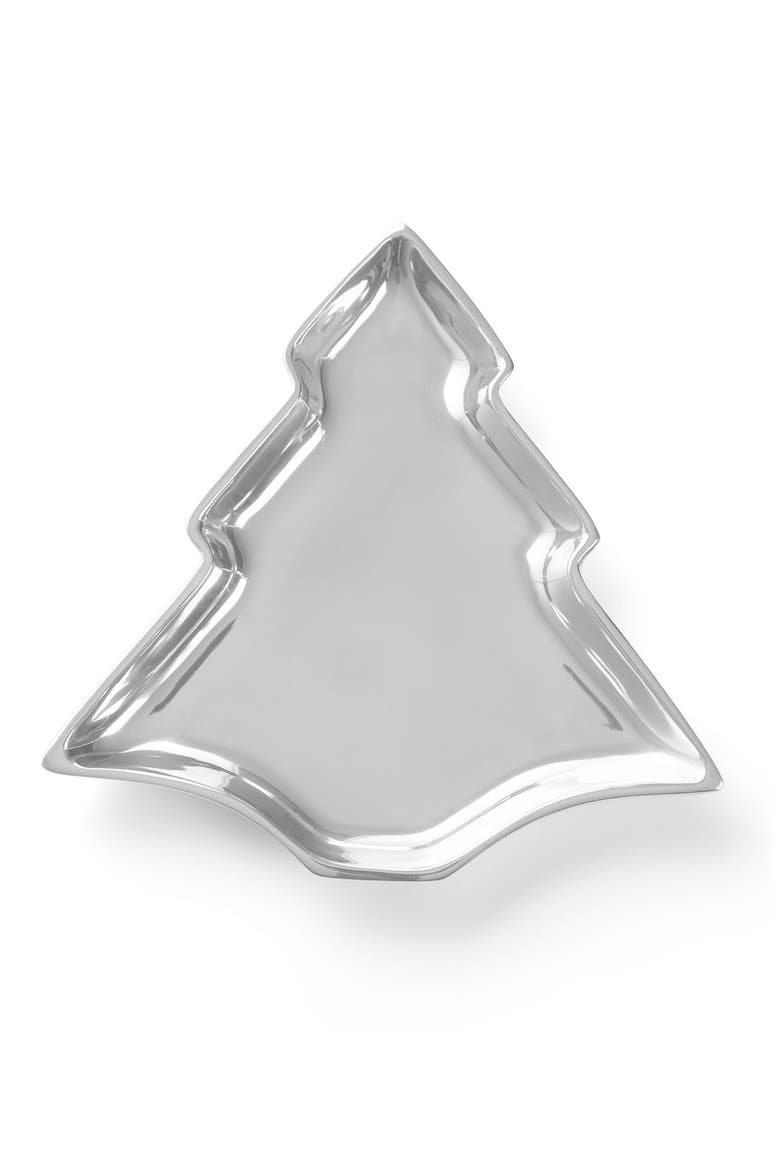 Christmas Tree Serving Dish, Main, color, WHITE