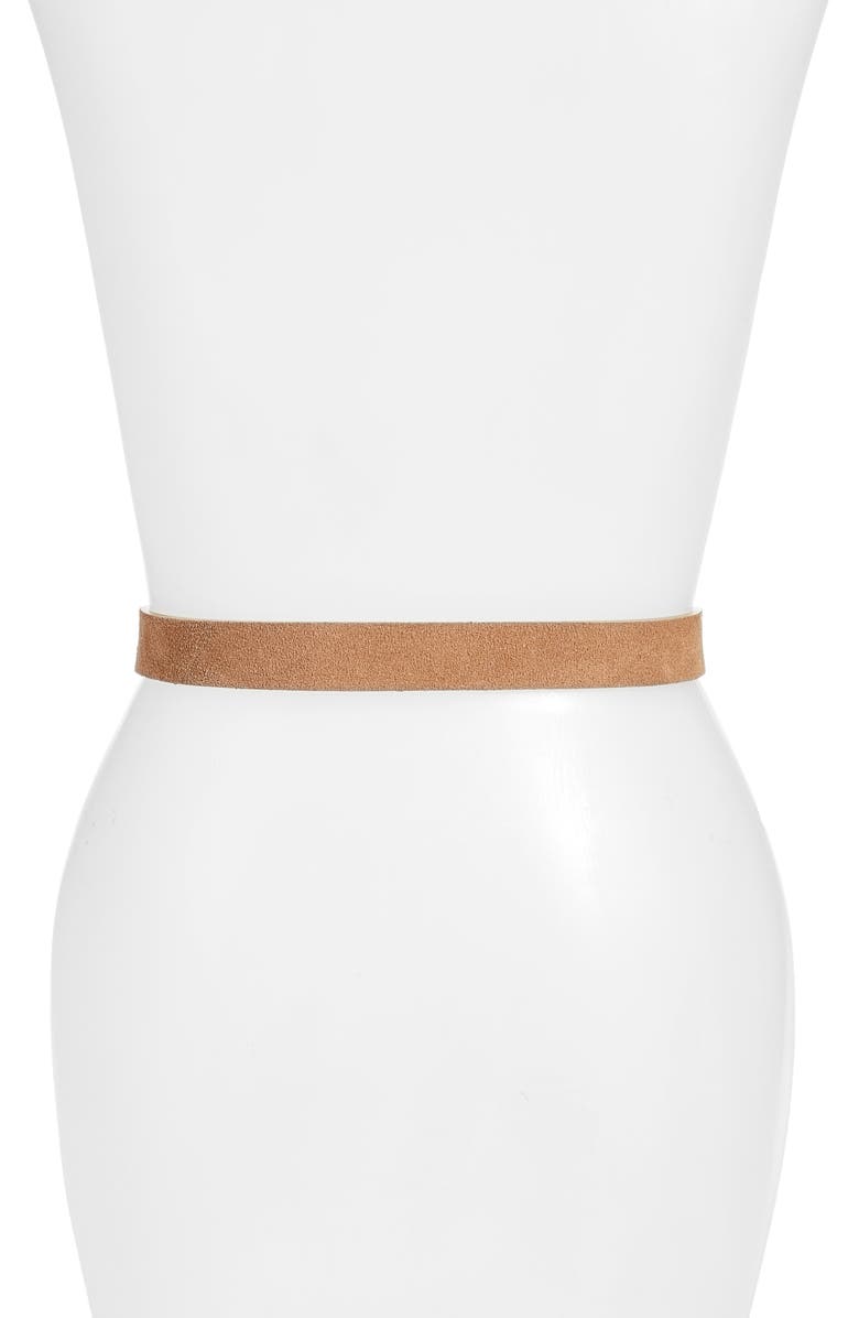 rag & bone Baby Boyfriend Belt, Alternate, color, Camel