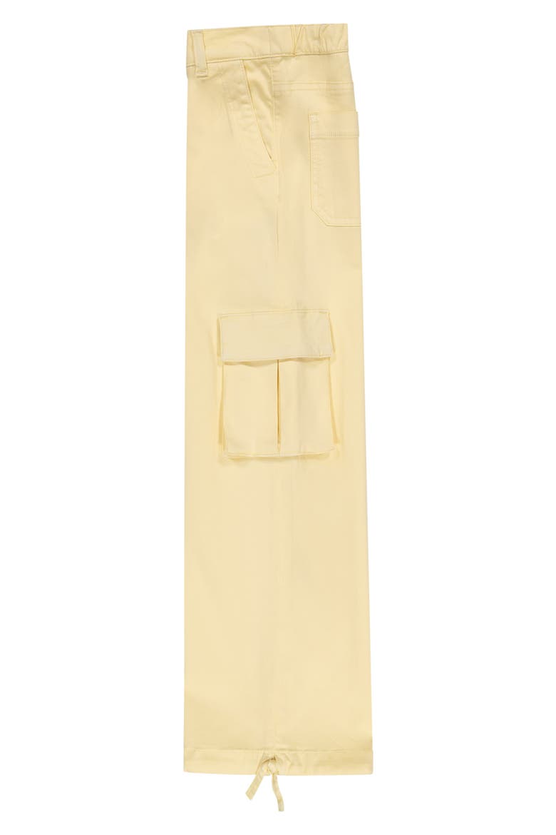 Kids' Lily Jogger Wide Leg Cargo Jeans, Alternate, color, CITRON