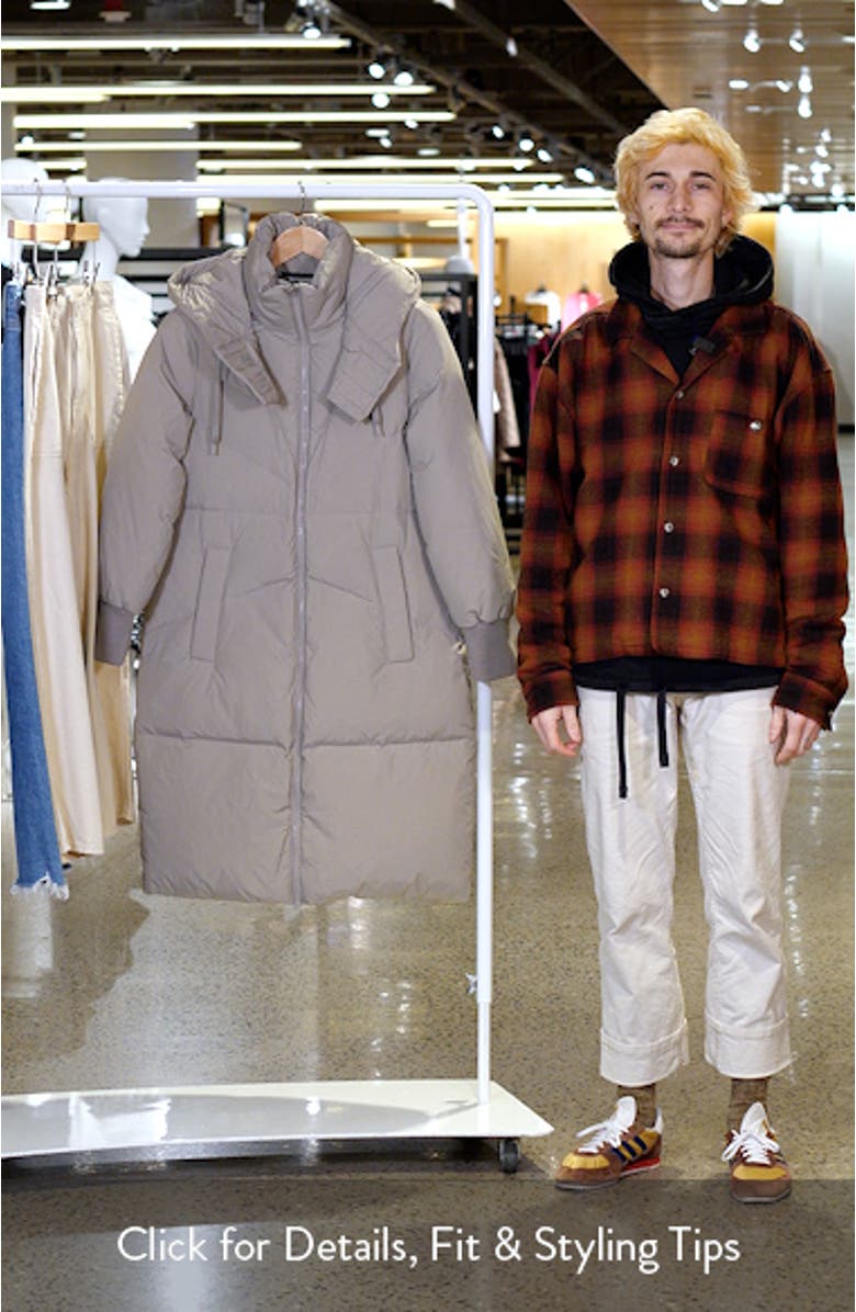 Faros Down & Feather Hooded Puffer Coat, sales video thumbnail