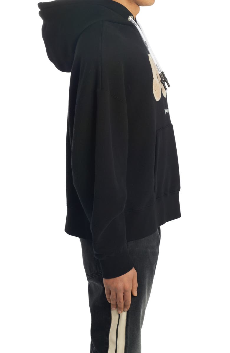 Palm Angels Bear Cotton Hoodie, Alternate, color, 