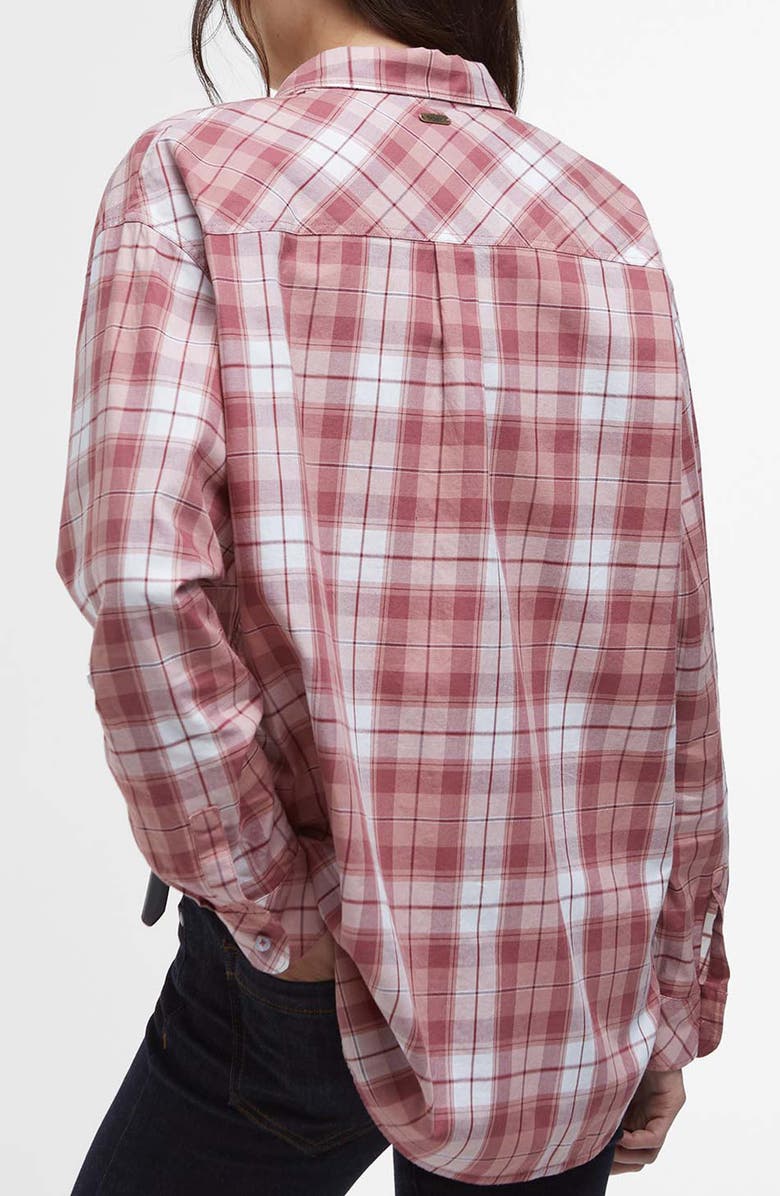 Barbour Angelonia Plaid Button-Up Shirt, Alternate, color, Tea Rose / Cloud Check