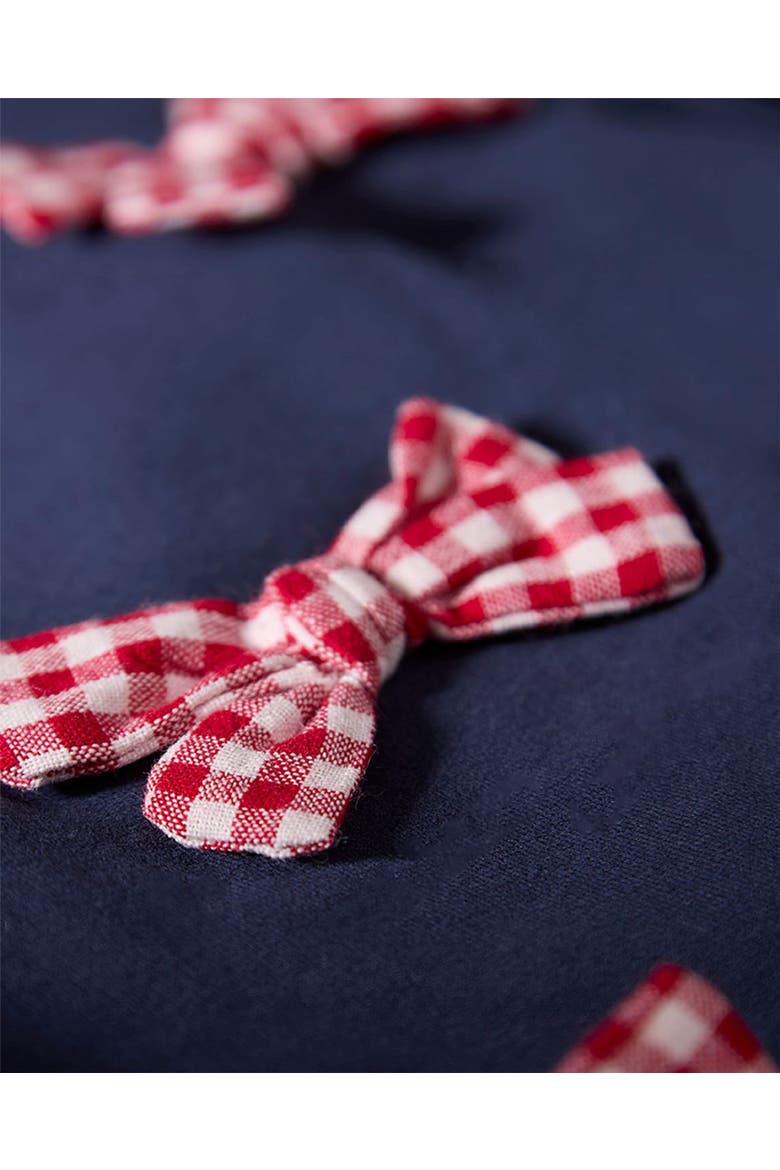 2 Piece The Gingham Bow Sweatshirt and Pants Set, Alternate, color, Navy-Red