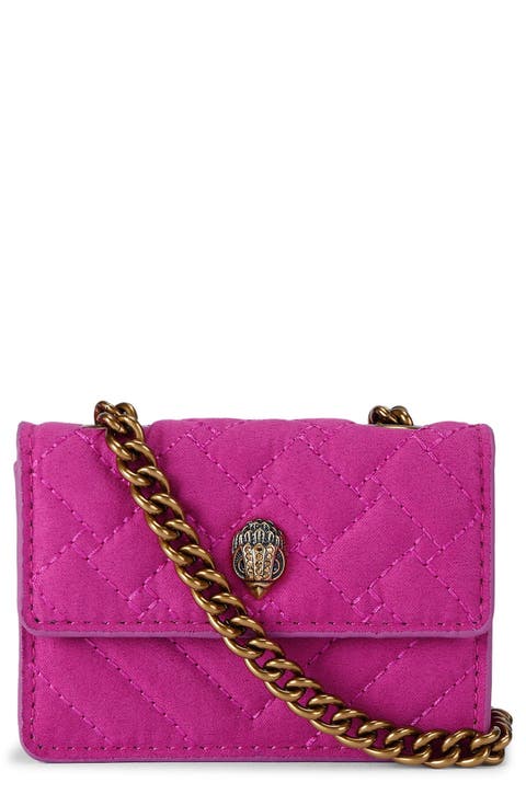 Micro Kensington Faux Leather Crossbody Bag