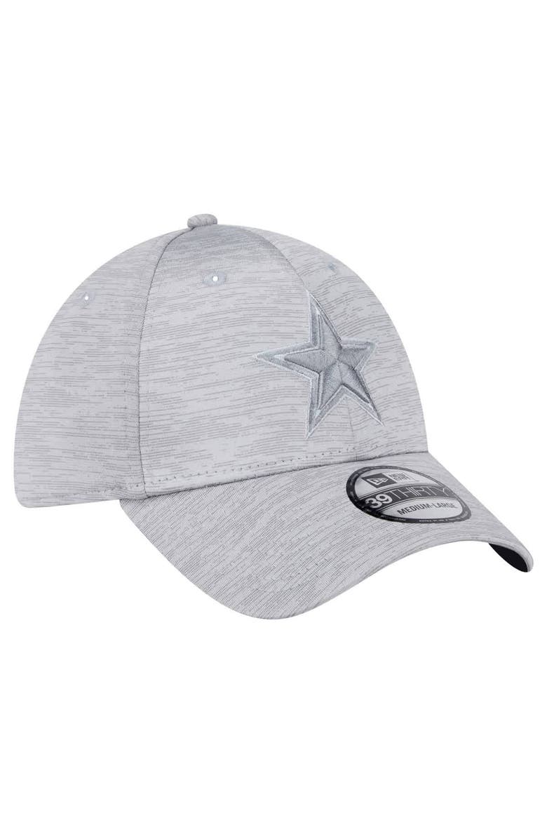 New Era Men's New Era Gray Dallas Cowboys  Active Tech 39THIRTY Flex Hat, Alternate, color, 
