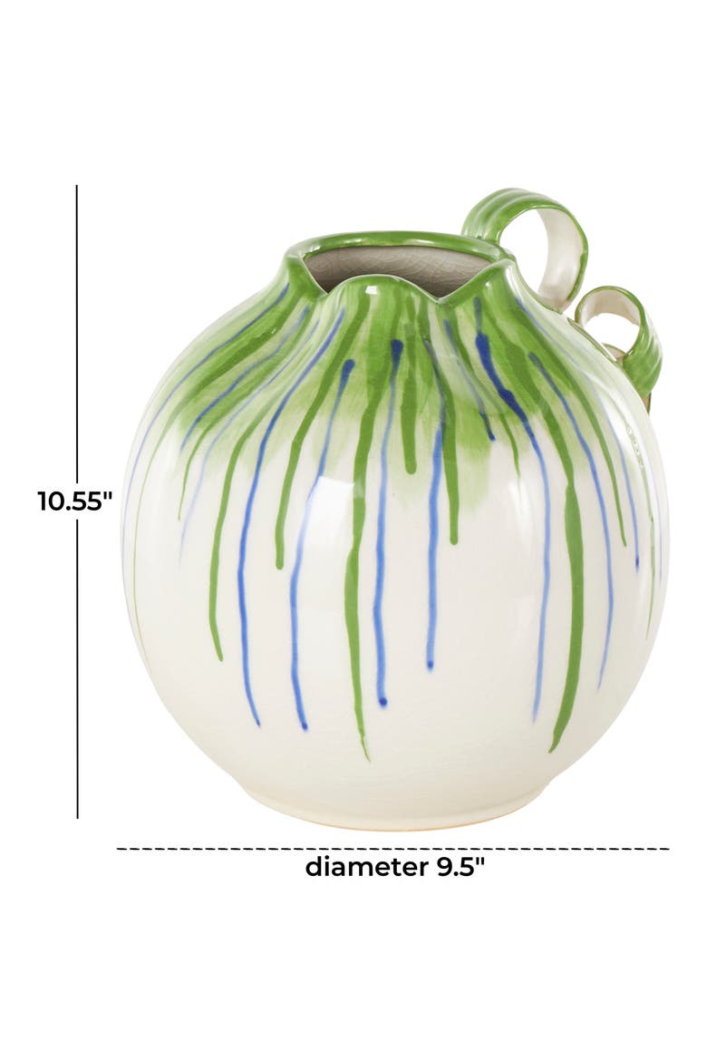 Stripe Ceramic Vase, Alternate, color, WHITE MULTI