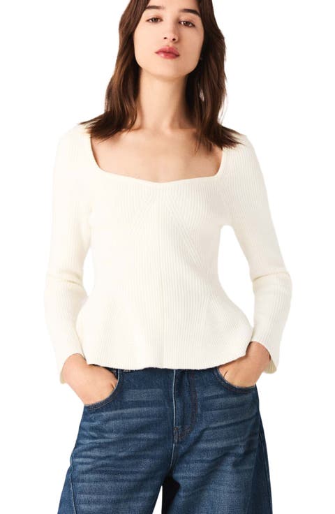 Peplum sweater