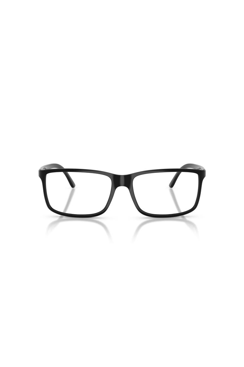 58mm Rectangle optical glasses, Alternate, color, Black