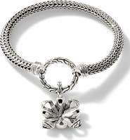 John Hardy Classic Chain Floral Pendant Rope Bracelet