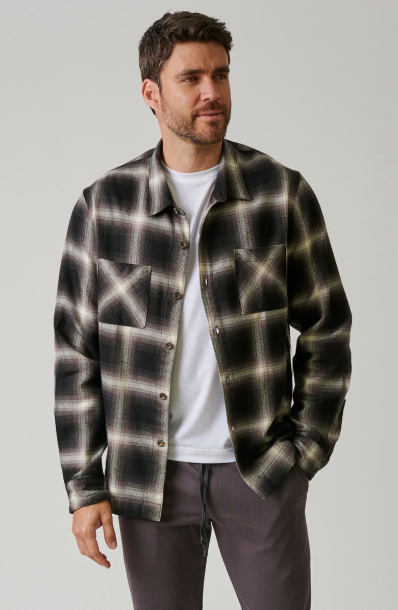 LEISURE LAB Coyote Flannel Button UP, Alternate, color, Wolf