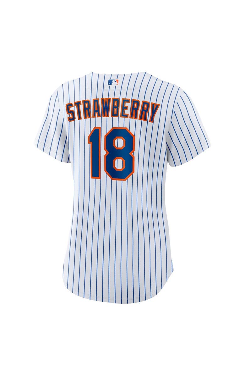 Nike Women's Nike Darryl Strawberry White New York Mets Home Replica Player Jersey, Alternate, color, White