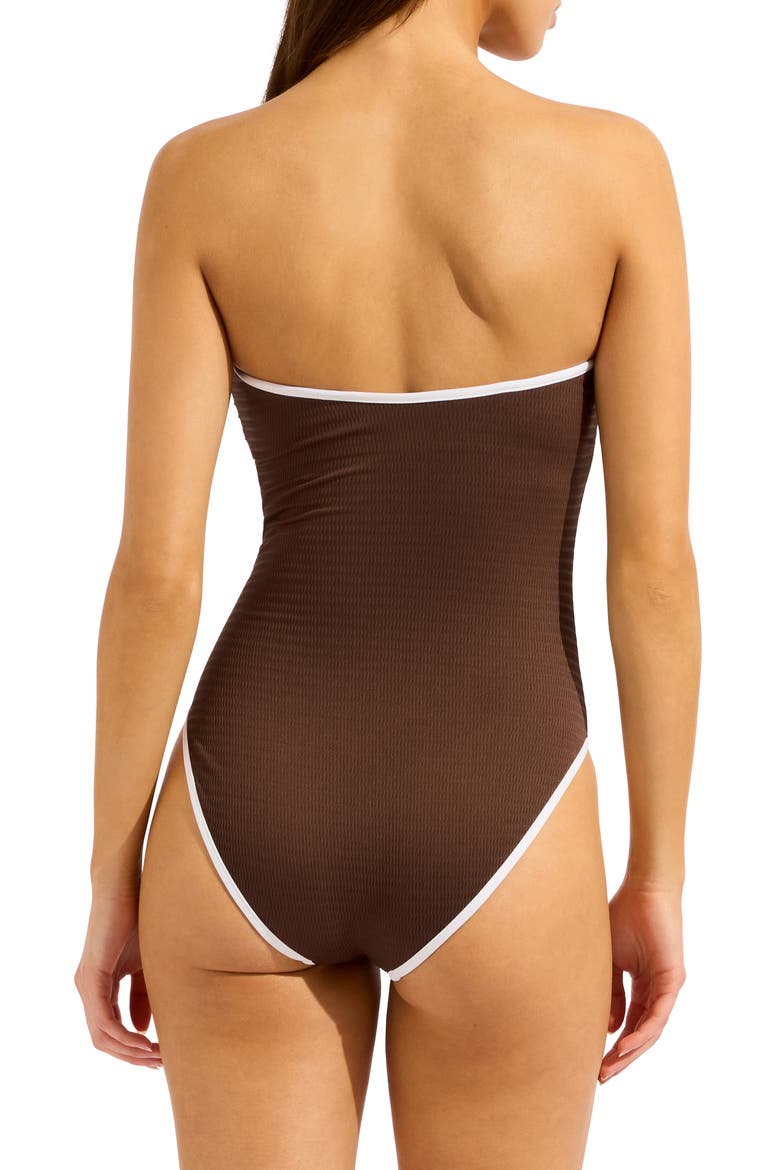 Beach Bound Underwire One-Piece Swimsuit, Alternate, color, DARK CHOCOLATE