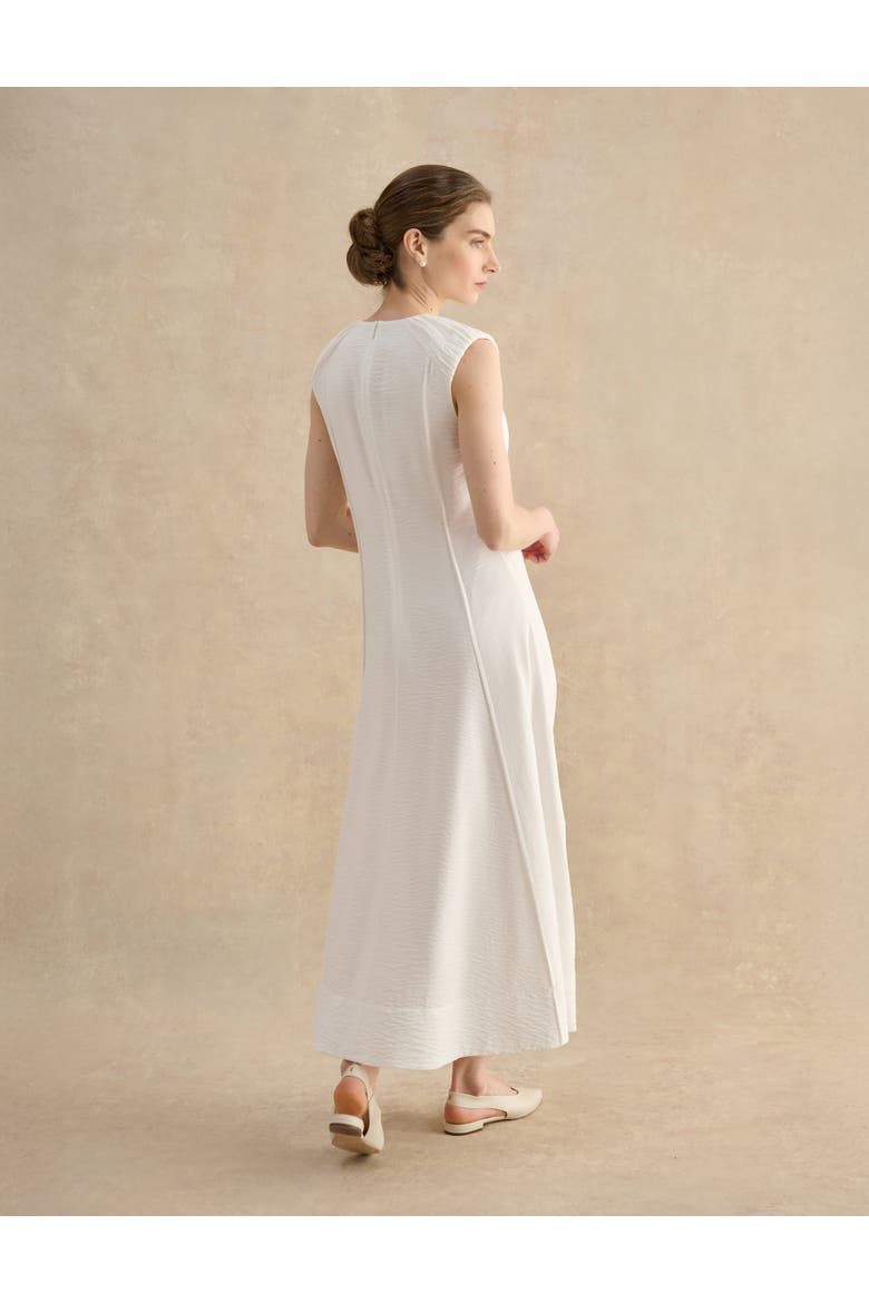Elida Button-Front Midi Dress, Alternate, color, Ivory