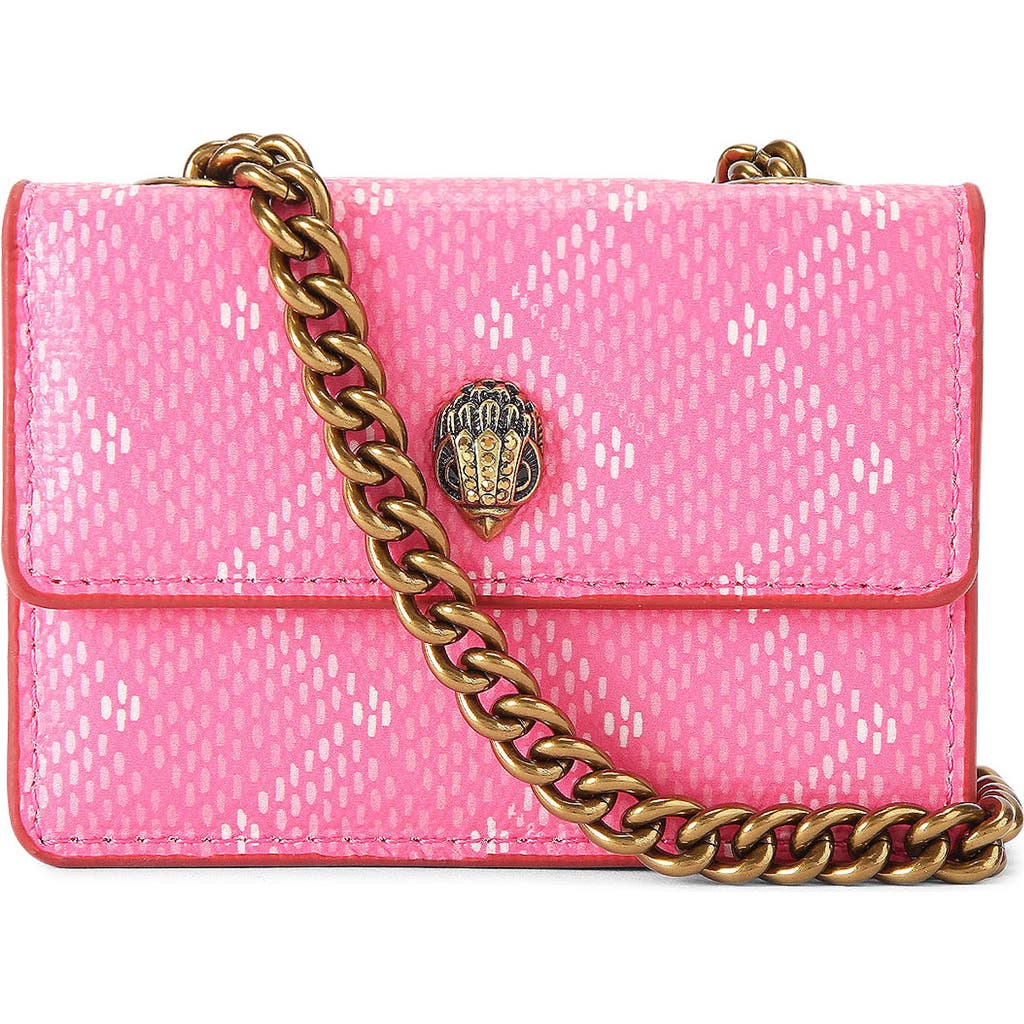 Shop Kurt Geiger London Micro Camden Coated Canvas Convertible Crossbody Bag