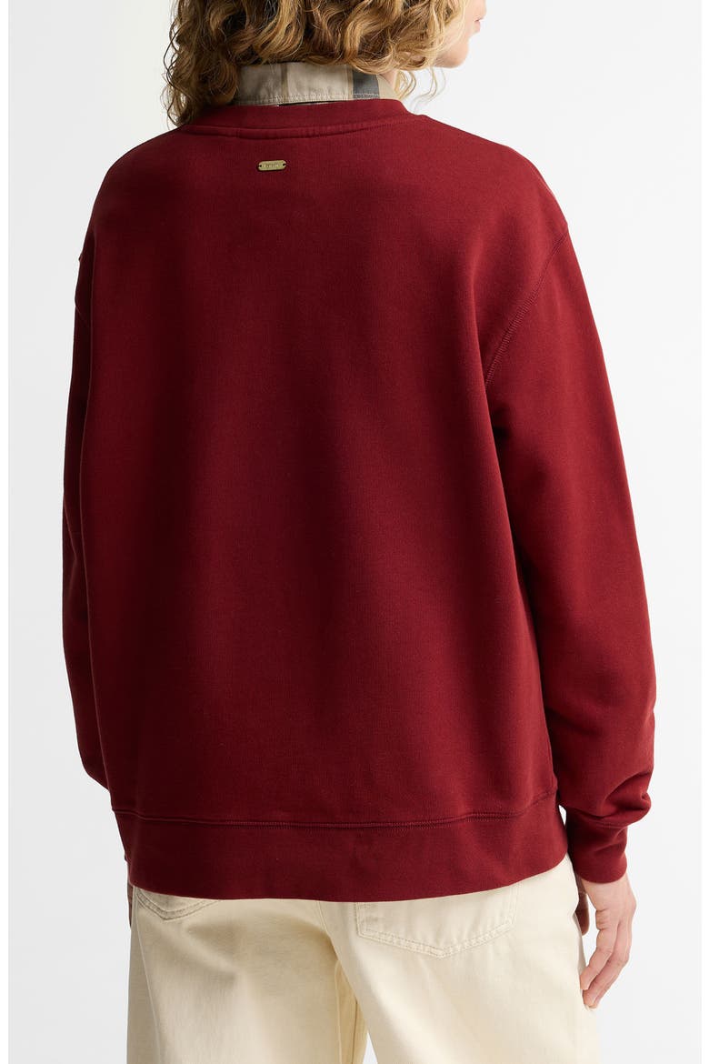 Hartland Graphic Sweatshirt, Alternate, color, CRANBERRY RED