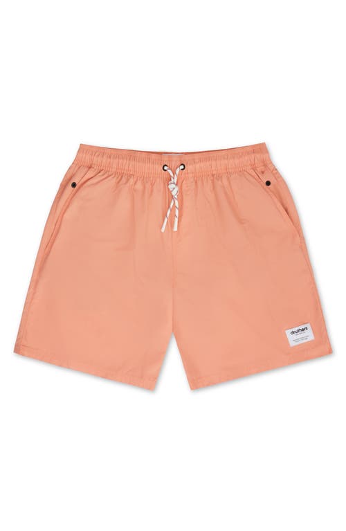 Druthers NYC Italian Recycled Nylon Swim Trunk in Sherbert  product