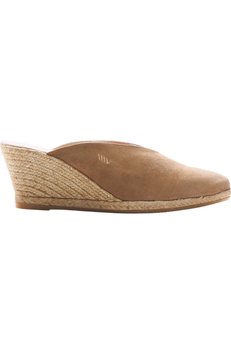 VISCATA Truja Suede Espadrille Mule Wedges, Main, color, Camel